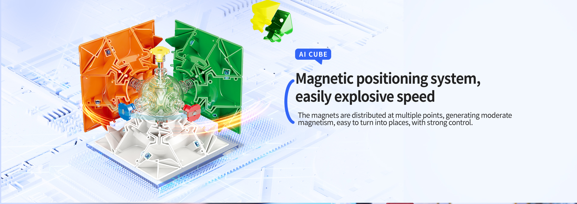 WCU CUBE internal magnetic mechanism